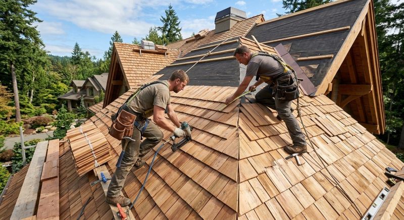 Cedar Roof Installation in Milton, DE
