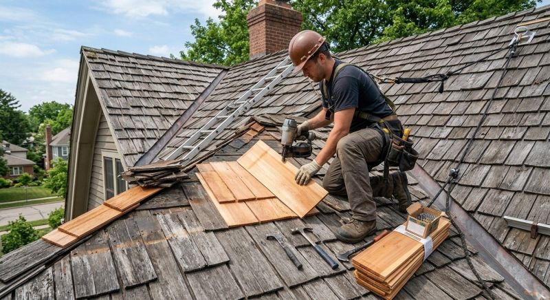 Cedar Shake Roof Repair in Cape May, NJ