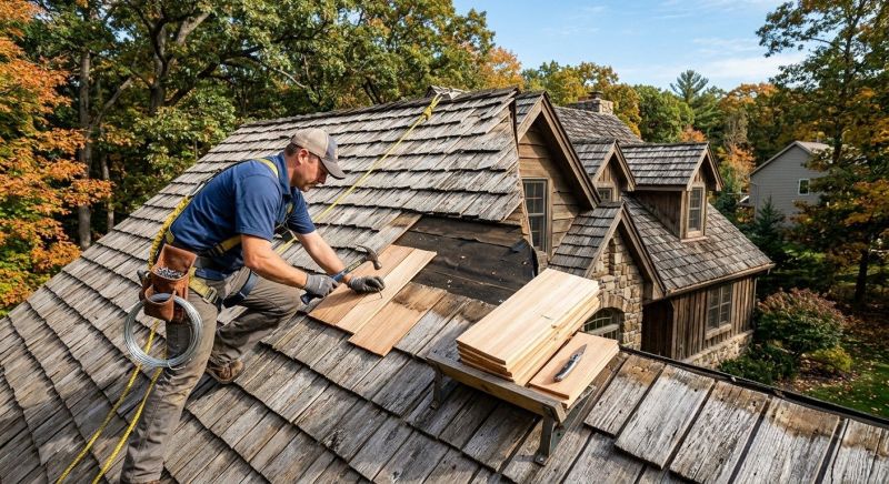 Cedar Shingles Repair in Cape May County, NJ