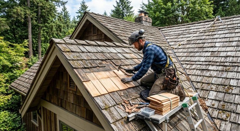 Cedar Shingles Repair in Villas, NJ