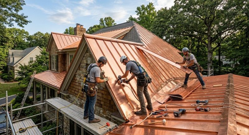 Copper Roof Installation in Cape May, NJ