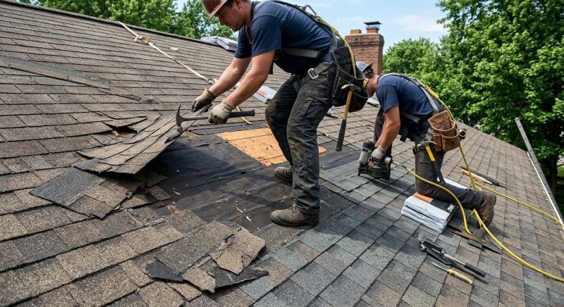 Damaged Roof Repair in Cape May Court House, NJ