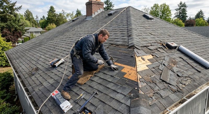 Damaged Roof Repair in Cape May, NJ