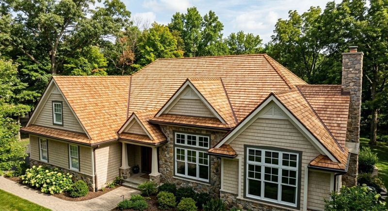 Natural Wood Roof Installation in Cape May, NJ