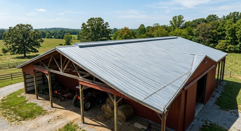 Pole Barn Roof Repair in Cape May Court House, NJ