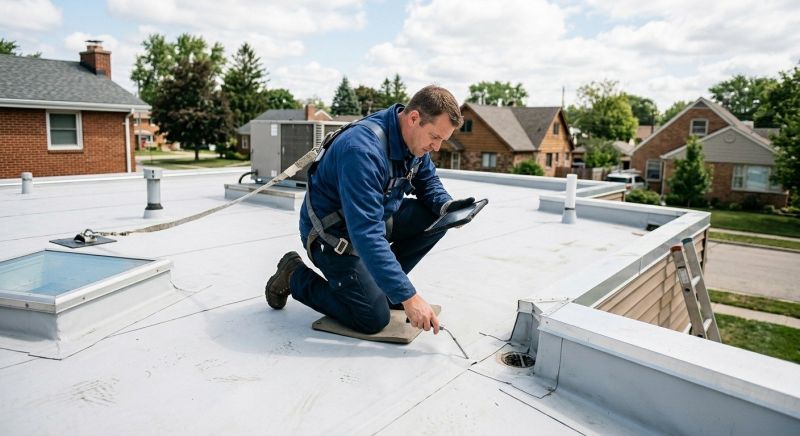 Single Ply Roof Inspection in Cape May, NJ
