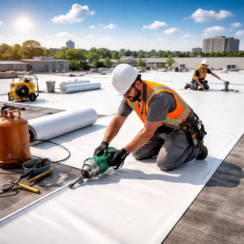 Single Ply Roof Installation in Ocean View, NJ