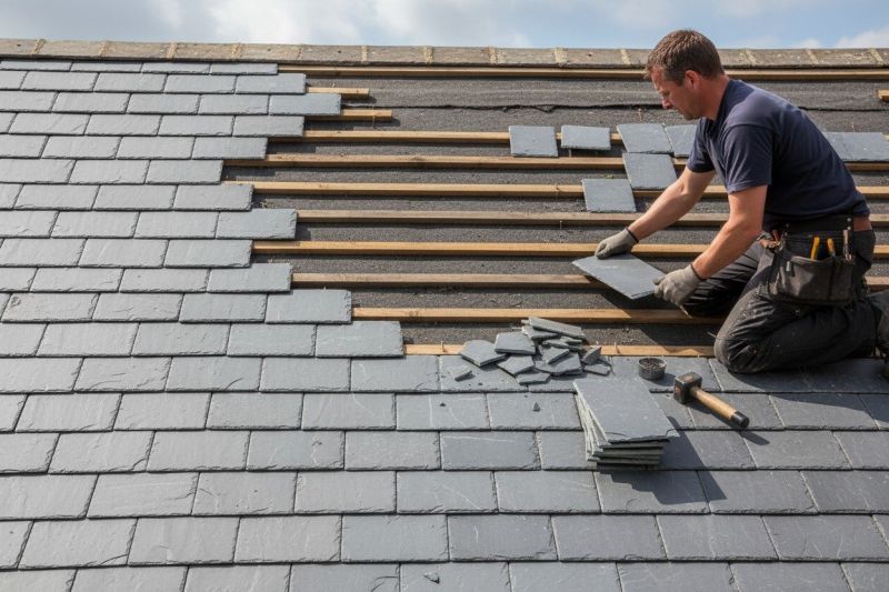 Slate Roof Leak Repair in Cape May, NJ