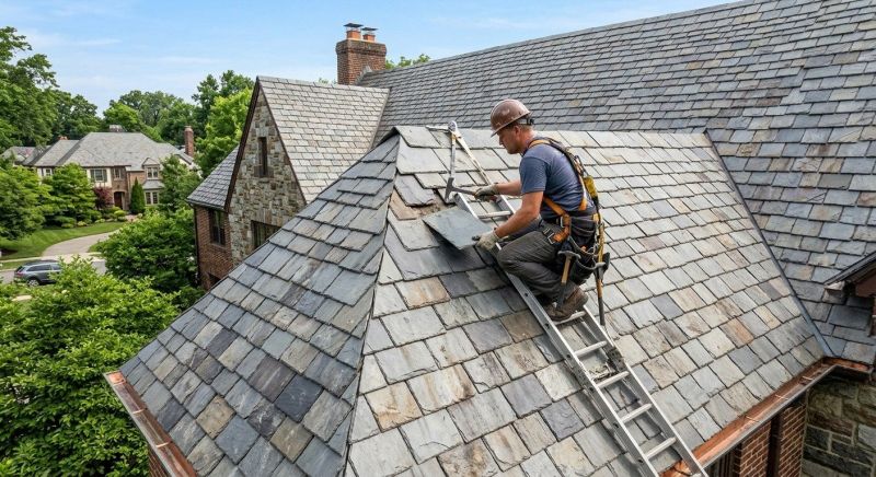 Slate Shingle Replacement in Cape May, NJ