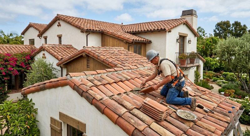Spanish Tile Roof Repair in Cape May, NJ