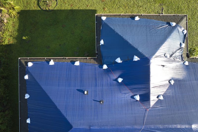 Storm Damage Roof Tarping in Cape May, NJ