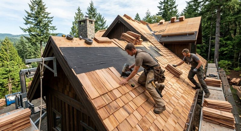 Wood Roofing Installation in Milton, DE
