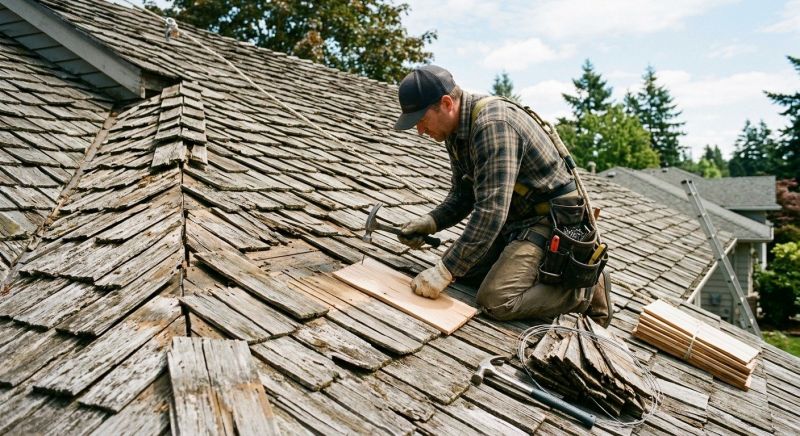 Wood Shake Roof Repair in Villas, NJ