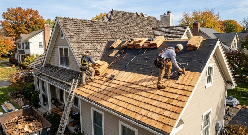 Wood Shake Roof Replacement in Cape May Court House, NJ